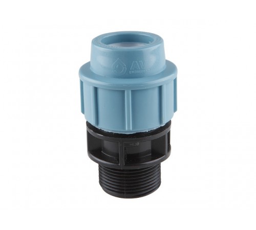 Ниппель нар. 32 x1/2" AV Engineering (Компрессионные фитинги для полиэтиленовых труб)
