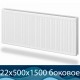 Стальной радиатор Лемакс Compact тип 22 500x1500 с боковым подключением