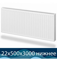 Стальной радиатор Лемакс Valve тип 22 500x3000 с нижним подключением