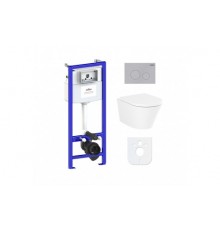 Комплект инсталляции и унитаза 6 в 1 Lavinia Boho Relfix Biore Compacto Rimless 77040091