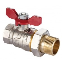 Кран шаровый с американкой 1" Calido S30 бабочка