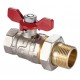 Кран шаровый с американкой 1" Calido S30 бабочка