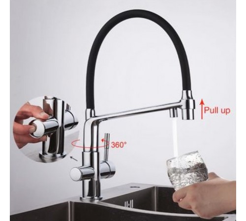 Смеситель для кухни с фильтром Gappo G4398