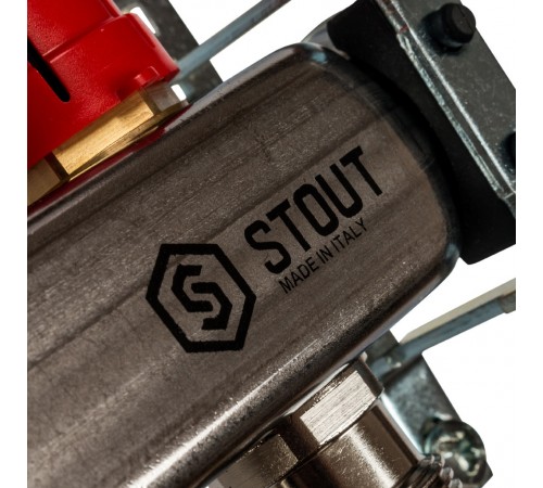 Гребенка для теплого пола 2 вых. STOUT нержавеющая сталь