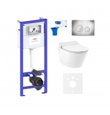 Комплект инсталляции и унитаза 7 в 1 Lavinia Boho Relfix Smart V-Clean 87561180