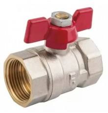 Кран шаровый с вн.-вн. бабочка 1/2" Ferro