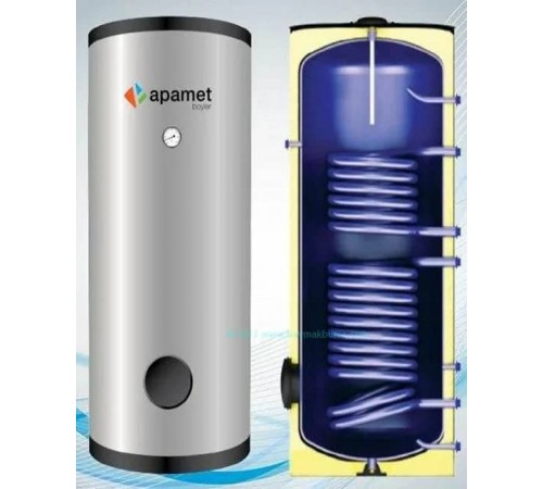 Бойлер косвенного нагрева Apamet Stil 200 Skay (w/s), цвет - серый