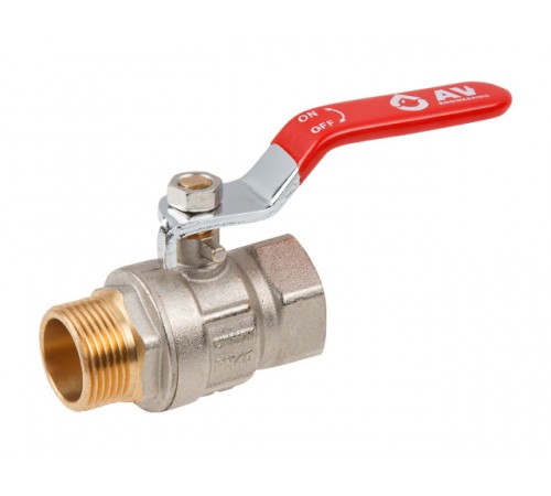 Кран шаровый 3/4" нар.-вн. ручка PN40 AV Engineering