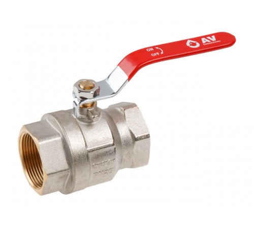 Кран шаровый 1 1/2" вн.-вн. ручка PN25 AV Engineering