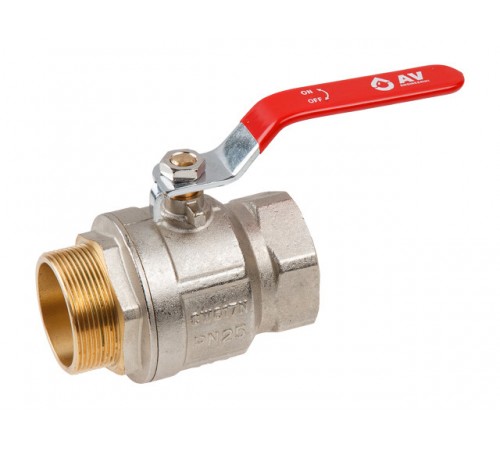 Кран шаровый 2" нар.-вн. ручка PN25 AV Engineering