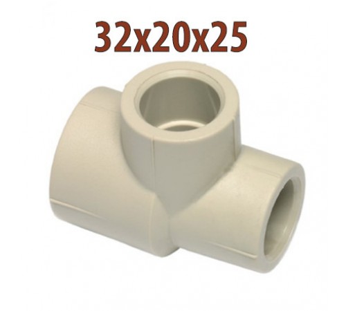 Тройник ПП редукционный Wavin Ekoplastik 32х20х25