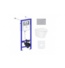 Комплект инсталляции и унитаза 6 в 1 Lavinia Boho Relfix Biore Compacto Rimless 77050175