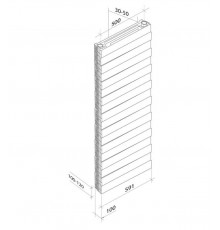 Радиатор биметаллический Royal Thermo Piano Forte Tower SILVER SATIN 18