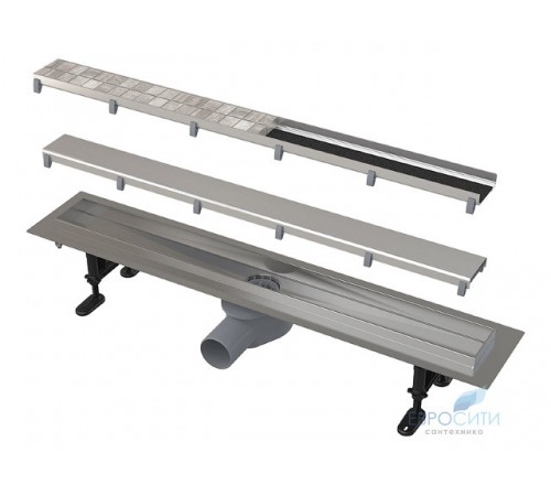 Трап для душа Simple APZ13-DOUBLE-750, Alcaplast водоотводящий желоб c двойной решеткой