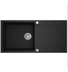 Мойка из искусственного камня  AquaSanita Tesa Plus SQT 103 601 AW Black Metallic