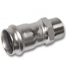 Ниппель ВПр-НР, 22x1" SANHA из нержавеющей стали