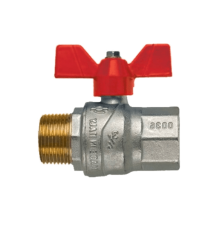 Кран шаровый F.I.V. PERFECTA Вн-Нр 3/4″ красный
