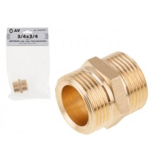 Ниппель нар.-нар. под евроконус 3/4"x3/4" AV Engineering