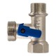 Проходной шаровый кран 1/2"x3/4"x1/2" СTM