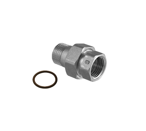 Американка прямая 1/2" Никель TDM Brass