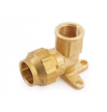 Колено вн. с креплением 32х1" латунное для ПЭ труб General Fittings