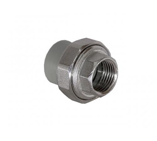 Американка ПП внутр. резьба 50х1 1/2", серый РосТурПласт