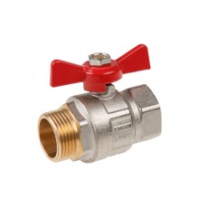 Кран шаровый 1" нар.-вн. бабочка PN40 AV Engineering