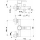 Смеситель для ванны с коротким изливом Armatura Neda 5824-010-00