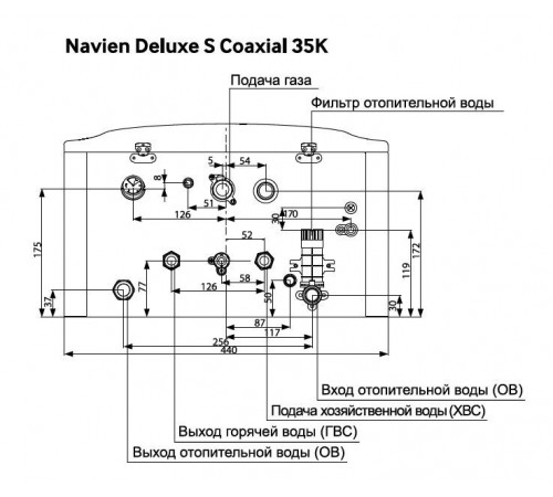 Газовый котел Navien Deluxe S 35K coaxial