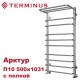 Полотенцесушитель водяной с полкой Арктур (Arktur) с полкой П10 500х1031 TERMINUS