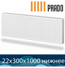 Стальной радиатор Prado Universal тип 22 300x1000 с нижним подключением