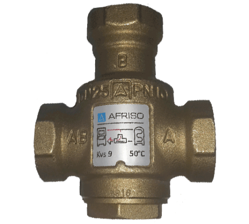 Термостатический клапан Afriso ATV 334 1" (50°C)