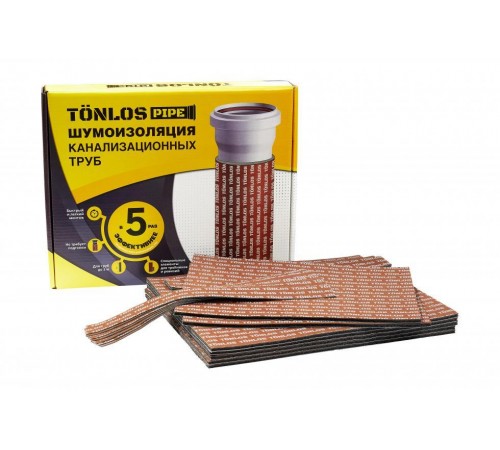 Шумоизоляция для канализационных труб TONLOS PIPE