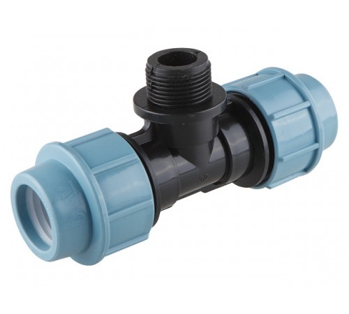 Тройник нар. 25x1/2" AV Engineering (Компрессионные фитинги для полиэтиленовых труб)