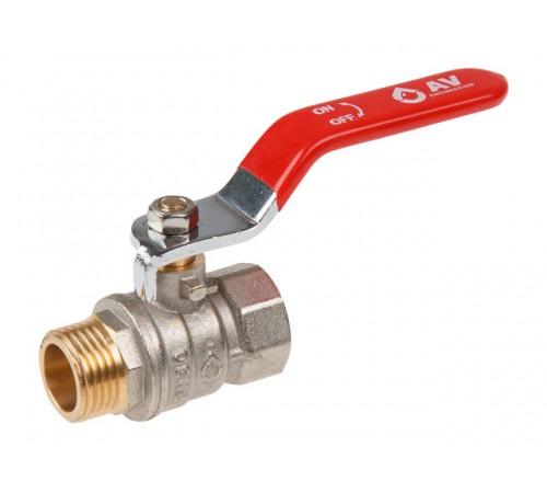 Кран шаровый 1/2" нар.-вн. ручка PN30 AV Engineering