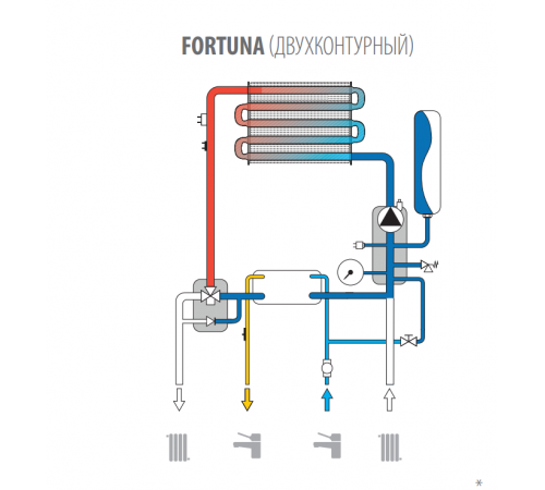 Газовый котел Ferroli Fortuna F 24