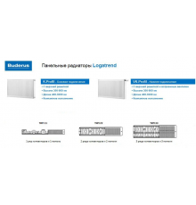 Стальной радиатор Buderus Logatrend VK-Profil 22 500x1800 с нижним подключением