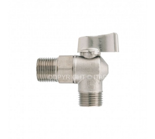 Кран для стиральной машины  1/2"x1/2" шаровый угловой ITAP 391