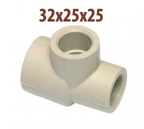 Тройник ПП редукционный Wavin Ekoplastik 32х25х25