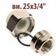 Раструбное соединение ПП Wavin Ekoplastik вн. 25х3/4"