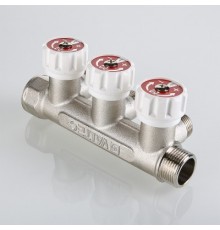 Коллектор с вентилями 3/4"х1/2" 4 вых. Valtec