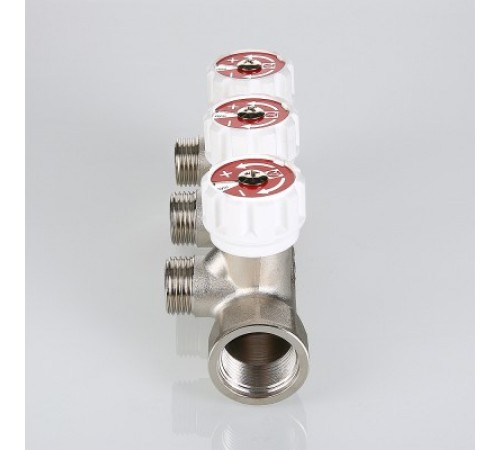 Коллектор с вентилями 3/4"х1/2" 4 вых. Valtec