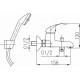 Смеситель для ванны с коротким изливом и душем Armatura Atut Eco-Kran 5514-550-00