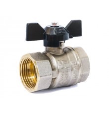 Кран шаровый 1 1/4" стандарт вн.-вн. бабочка PN 40 LD
