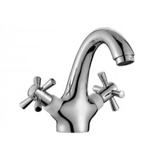 Смеситель для умывальника (Lt) вентильный белый DR51011-White Decoroom