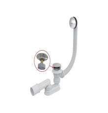 Сифон для ванны click/clack (длина 80 см), металл, Alcaplast