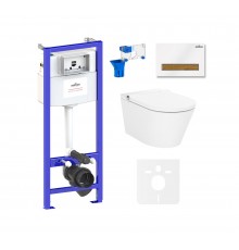 Комплект инсталляции и унитаза 7 в 1 Lavinia Boho Relfix Smart V-Clean 87561163