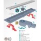 Трап линейный STARLINE BASE 50см с регулируемым на 360° отводом d 50mm