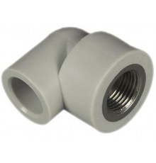 Колено ПП комб. внутр.рез. 40х1 1/4", серый Firat