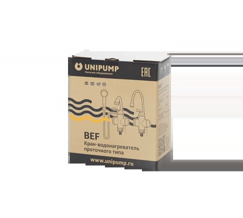Проточный кран-водонагреватель 3 кВт UNIPUMP